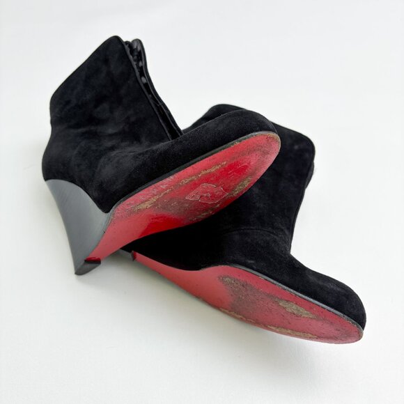 Christian Louboutin Chaperon Black Suede Leather - Picture 5 of 11